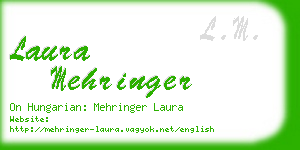 laura mehringer business card